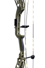 Close up of the Integrate Mounting System ® rest and picatinny sight mounting positions on the Bear Archery Adapt 2 bow-only.