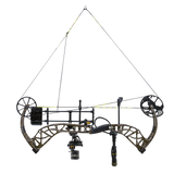 The Bear Adapt 2 Plus RTH compound bow at full draw.