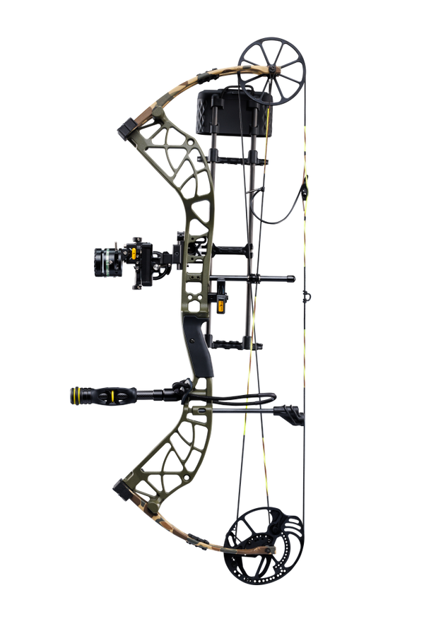 Trophy Ridge SWFT DUO sight, VRSA Light Quiver, Hitman stabilizer with quick disconnect, IMS® V-Biscuit rest, Radical peep sight, and wrist sling for the ultimate shooting experience_2