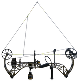 The Bear Adapt 2 RTH compound bow at full draw.