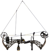 The Bear Adapt 2 RTH compound bow at full draw.