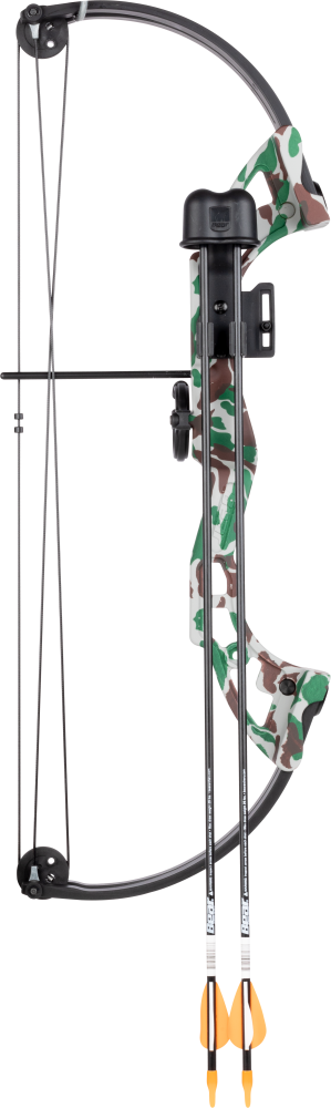 Bear Archery Brave Youth Bow Includes Whisker Biscuit, Arrows, Armguard, and Arrow Quiver Recommended for Ages 8 and Up – Camo_3