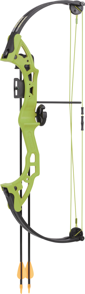 Bear Archery Brave Youth Bow Includes Whisker Biscuit, Arrows, Armguard, and Arrow Quiver Recommended for Ages 8 and Up – Green_1