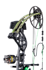 Includes V-Biscuit rest, premium 4 pin sight, 5 Spot arrow quiver, stabilizer, Radical peep sight, and wrist sling_6