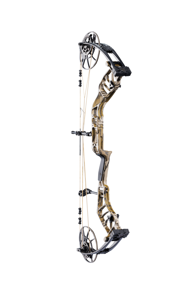 Bear Archery Legend 30 compound bow boasts a 30" ATA and forgiving 6.37" brace height.