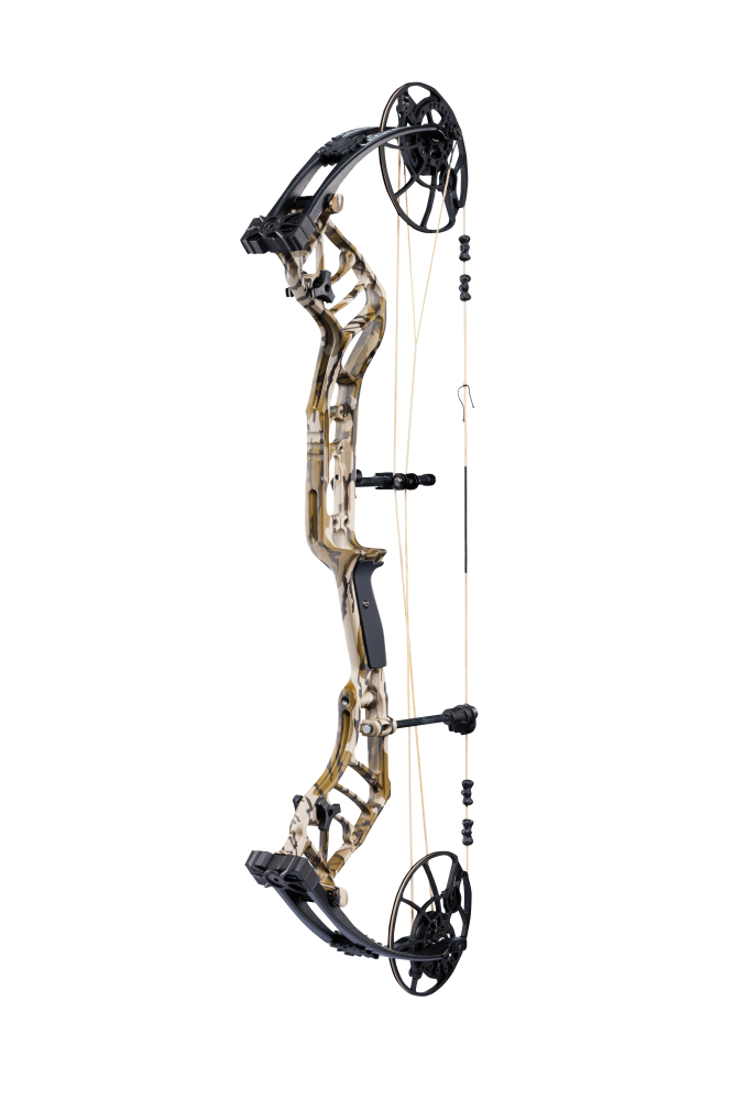 The Bear Archery Legend 30 compound bow is adjustable from 15 to 70 lbs, ensuring a customizable fit for all shooters.