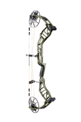 Bear Archery Legend 30 compound bow for hunting with a smooth hybrid cam system, offering adjustable draw length and weight for precision shooting in color Olive.