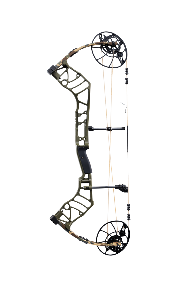 Bear Archery Legend 30 compound bow for hunting boasts a 30" ATA and forgiving 6.37" brace height.