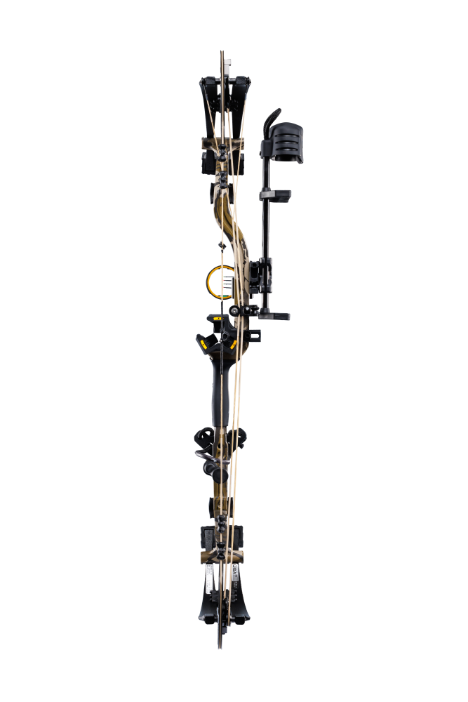 High-performance Bear Archery Legend 30 RTH compound bow for hunting with an advanced hybrid cam system, designed for speed, power, and consistency.