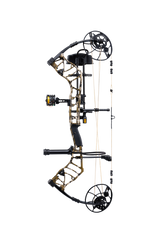 Bear Archery Legend 30 RTH compound bow for hunting with a smooth hybrid cam system, offering adjustable draw length and weight for precision shooting in color Mossy Oak Bottomland.