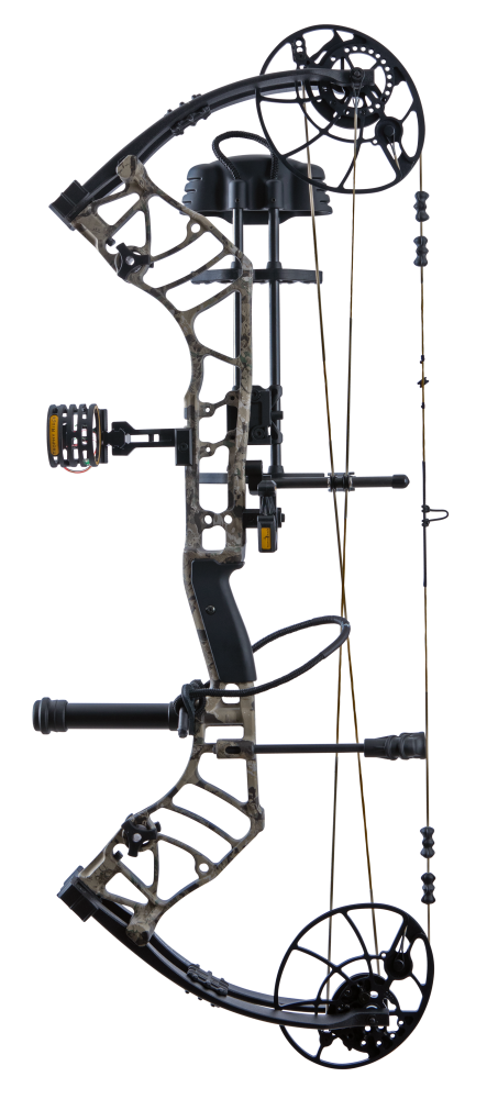 High-performance Bear Archery Legend 30 RTH compound bow for hunting with an advanced hybrid cam system.