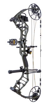 Bear Archery Legend 30 RTH hunting compound bow in color Olive with a stable 30 RTH-inch axle-to-axle length, smooth draw cycle, and optimized performance for bowhunters.