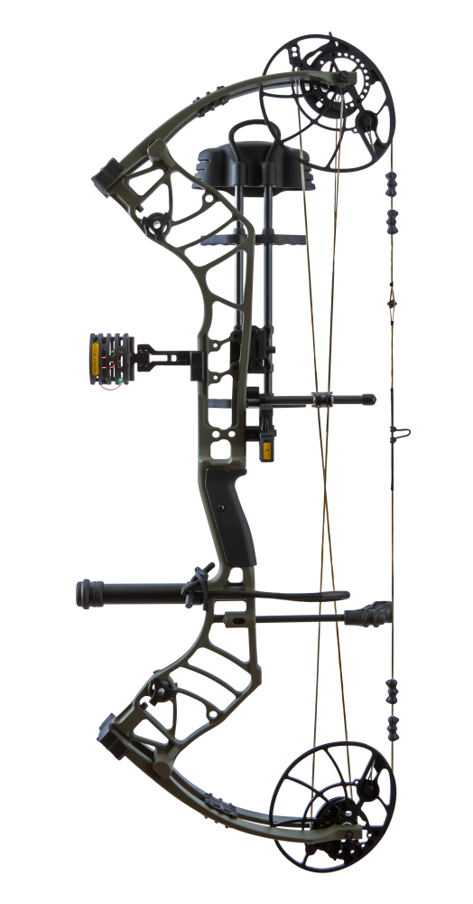 The Bear Archery Legend hunting compound bow delivers exceptional adjustability with draw lengths and an 85% let off.