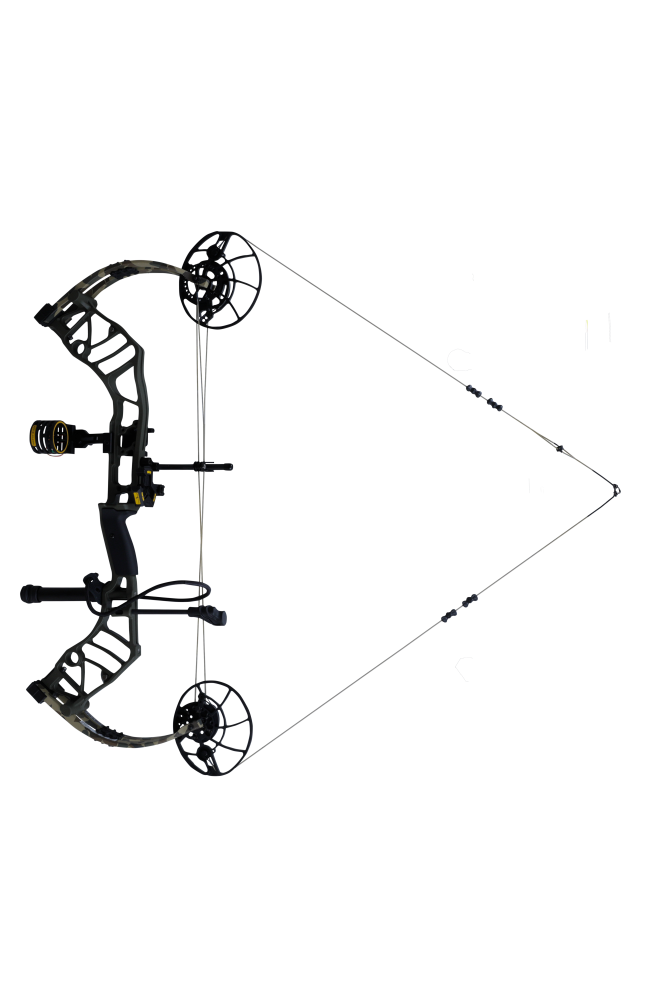 Bear Archery Legend 30 RTH hunting bow package features a 30" ATA and forgiving 6.37" brace height.