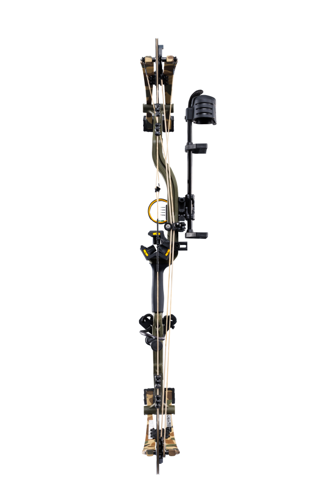 The Bear Archery Legend 30 RTH compound bow is adjustable from 15 to 70 lbs, ensuring a customizable fit for all shooters.