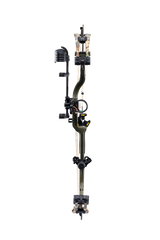 IMS® V-Biscuit rest, a Picatinny-mounted 4 pin sight, a 5 arrow quiver, a stabilizer, Radical peep sight, and wrist sling_5