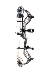 Bear Archery Legend 30 RTH compound bow for hunting with a smooth hybrid cam system, offering adjustable draw length and weight for precision shooting in color Stone.