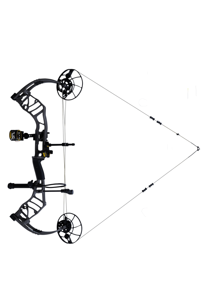 Bear Archery Legend 30 RTH compound bow with a stable 30 RTH-inch axle-to-axle length comes ready-to-hunt. 