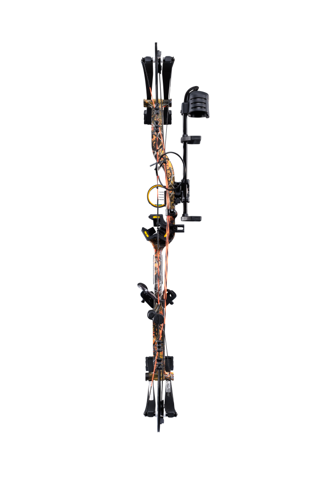 Includes IMS® V-Biscuit rest, Picatinny-mounted Fatal 4 sight, 5 Spot arrow quiver, Snubnose stabilizer, Radical peep sight, and wrist sling_5