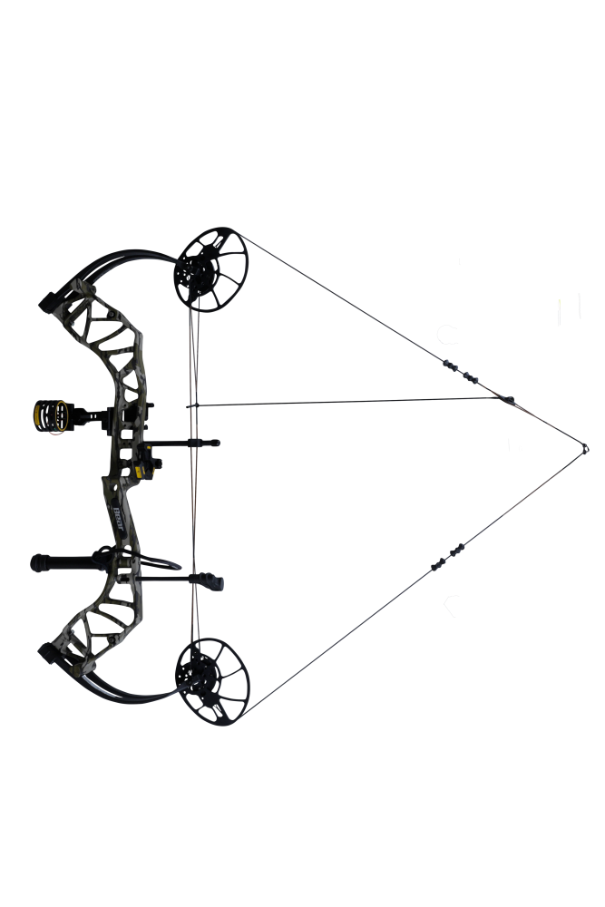 Includes IMS® V-Biscuit rest, Picatinny-mounted Fatal 4 sight, 5 Spot arrow quiver, Snubnose stabilizer, Radical peep sight, and wrist sling_5