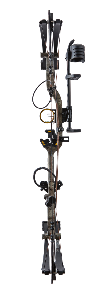 Includes IMS® V-Biscuit rest, Picatinny-mounted Fatal 4 sight, 5 Spot arrow quiver, Snubnose stabilizer, Radical peep sight, and wrist sling_5