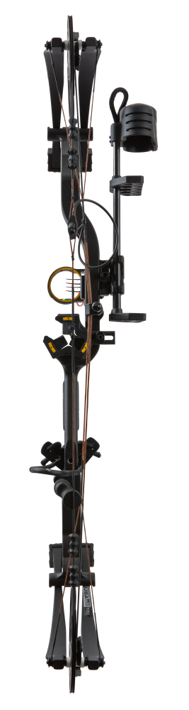 Includes IMS® V-Biscuit rest, Picatinny-mounted Fatal 4 sight, 5 Spot arrow quiver, Snubnose stabilizer, Radical peep sight, and wrist sling_5