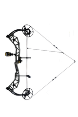 The Bear Archery Paradigm hunting bow at full draw.