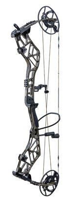 The Persist 33 compound bow effortlessly achieves speeds of up to 340 feet per second. 