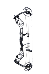 High-performance Bear Archery Persist 33 compound bow with advanced EKO cam system in color Mossy Oak Roots.