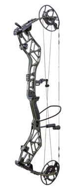 The Persist 33 compound bow effortlessly achieves speeds of up to 340 feet per second.