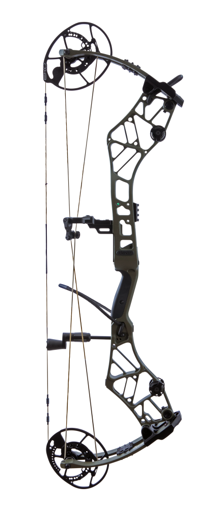 High-performance Bear Archery Persist 33 compound bow with advanced EKO cam system in color Olive.