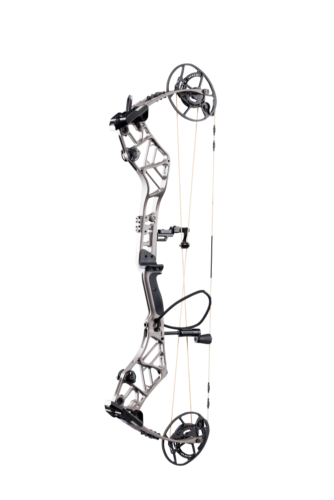 Bear Archery Persist 33 compound bow in color Stone with a stable 33-inch axle-to-axle length, smooth draw cycle, and optimized performance for bowhunters.