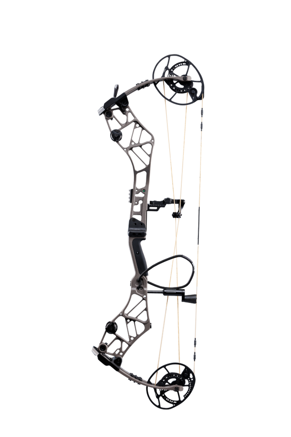 The Persist 33 Compound Bow epitomizes precision and power with the ultra-efficient EKO cam system, forgiving 33” axel, and adjustable draw weight. Shown in color Stone. 