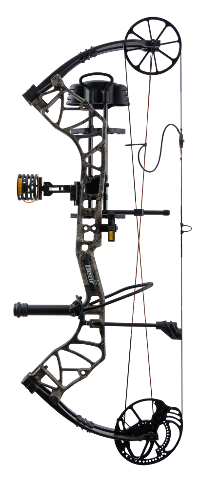 Bear Species XT single cam compound bow with Trophy Ridge Ready-to-Hunt package.