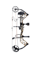 Side view of Bear Species XT single cam bow equipped with top-of-the-line Ready-to-Hunt package from Trophy Ridge.