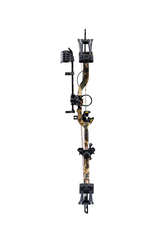 Includes IMS® V-Biscuit rest, Picatinny-mounted 4 pin sight, 5 arrow quiver, stabilizer, peep sight, and wrist sling_4