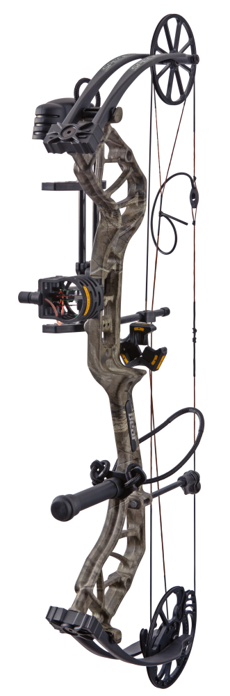 The Bear Species XT RTH reaches speeds up to speeds of up to 320 feet per second and boasts an 80% let off. 