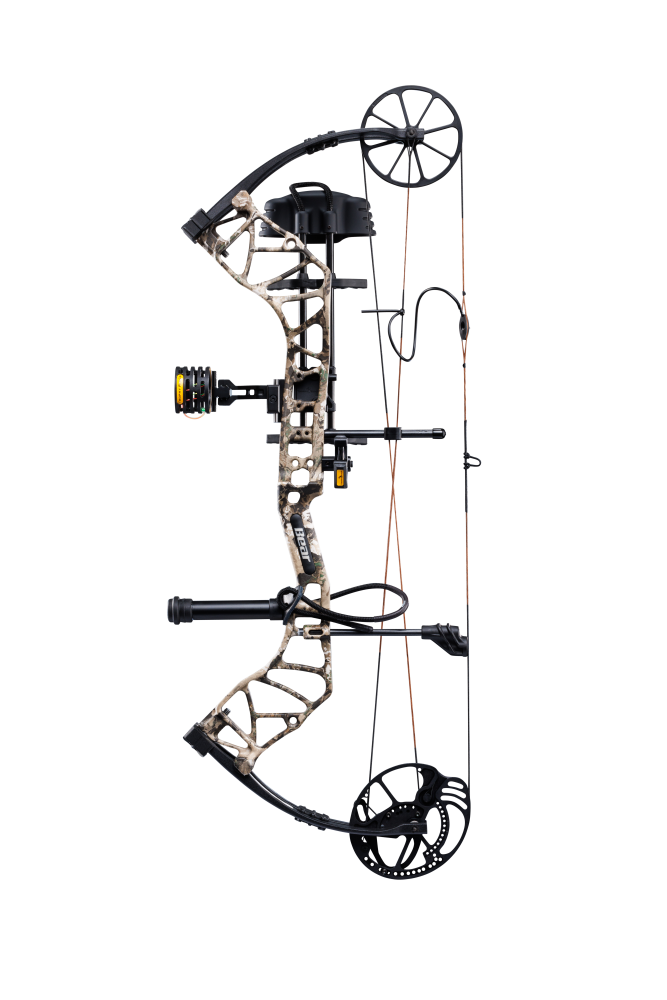 The Bear Species XT RTH reaches speeds up to speeds of up to 320 feet per second and boasts an 80% let off. 