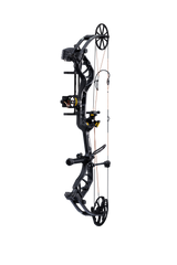 Side view of the Bear Species XT RTH single cam compound bow highlighting its single cam drawing system.