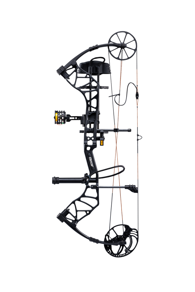 The Bear Species XT RTH reaches speeds up to speeds of up to 320 feet per second and boasts an 80% let off. 