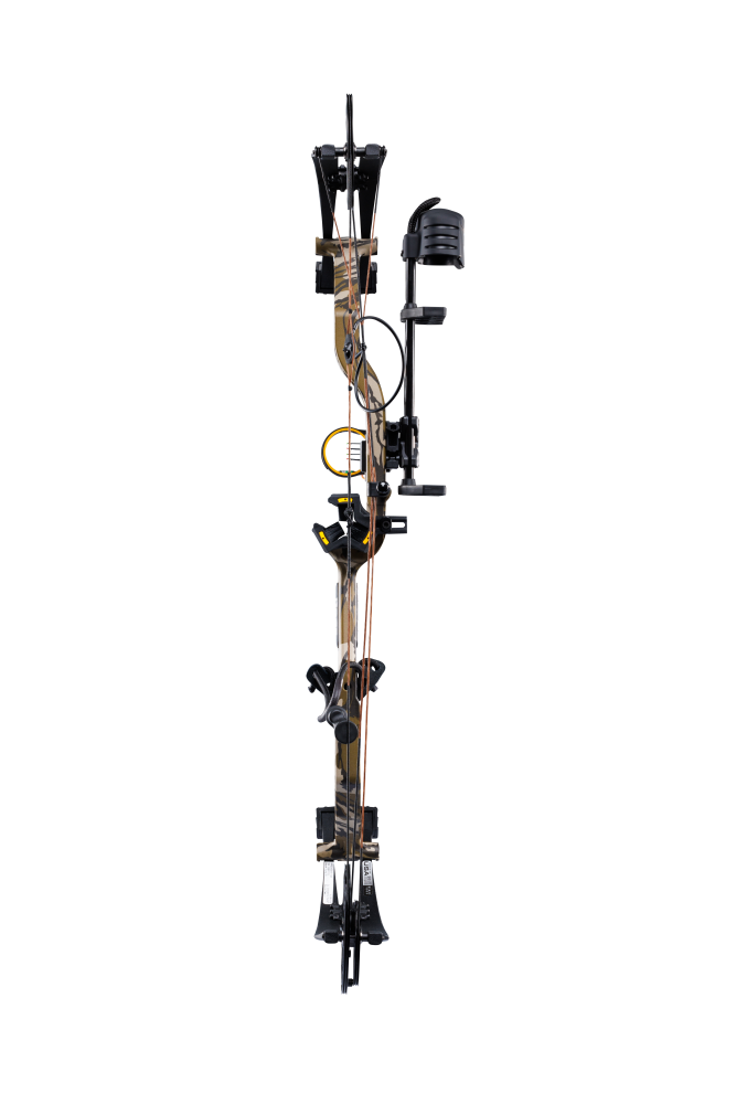 The Bear Archery Species XT single cam compound bow features an adjustable draw length range of 23.5 to 30.5 inches.