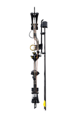 Bear Archery's Species XT RTH Extra pointing forward. Comes equipped with an adjustable draw length.