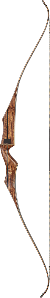 Bear Archery Super Kodiak 60" Recurve Bow - Black/Brown Maple Finish - 40-50 LB Draw Available - Right and Left Hand Models Available_1