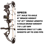 Bear Royale RTH Extra 50 LBS LH Strata Compound Bow - Adult_12